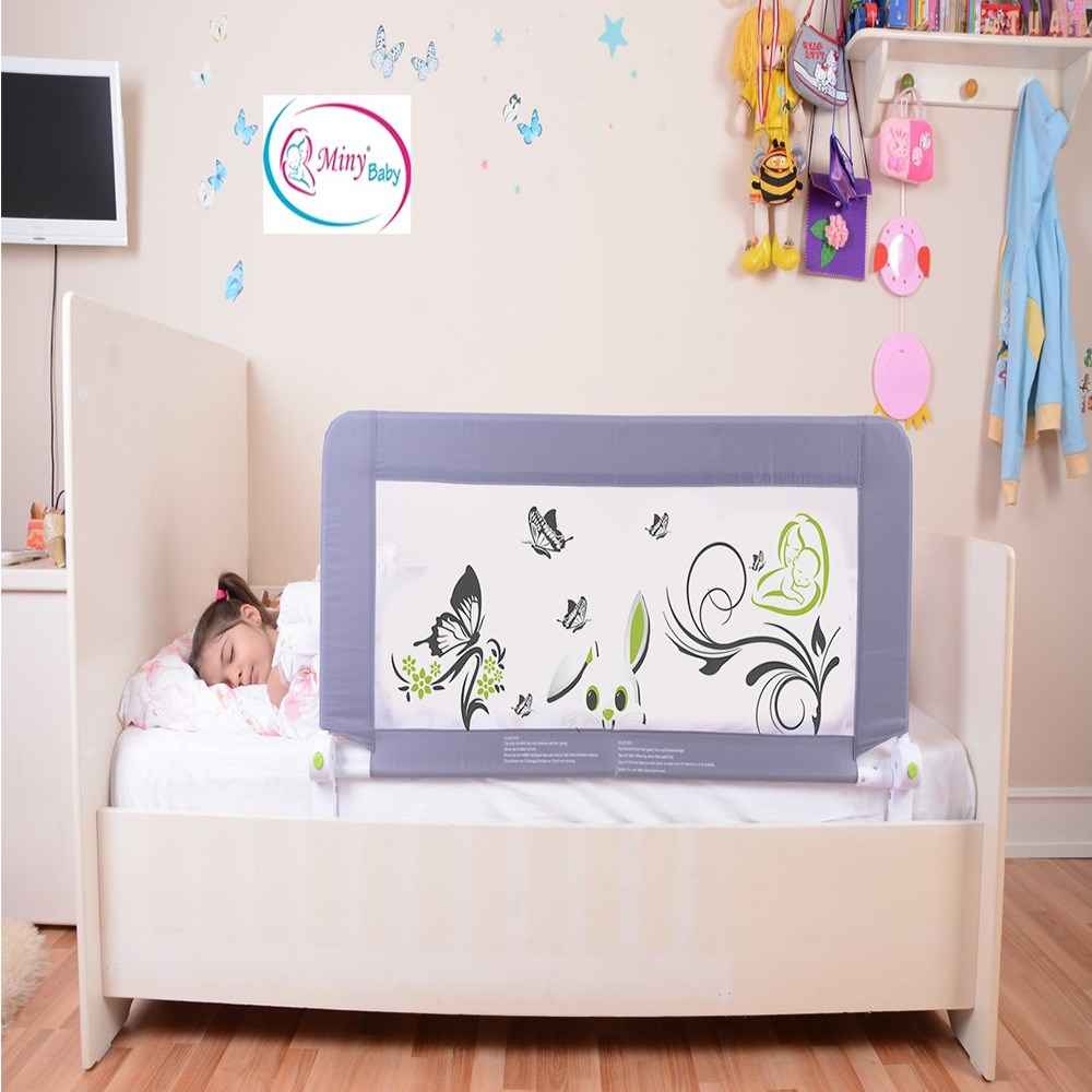Miny Baby Katlanabilir Yatak Bariyeri MB-121 Gri