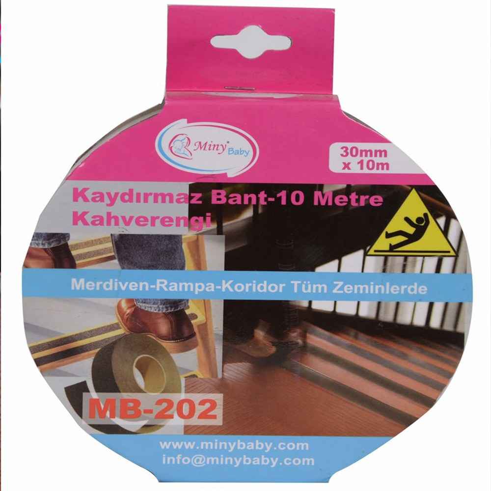 Miny Baby Kaydırmaz Bant-10 Metre MB-202 Kahverengi