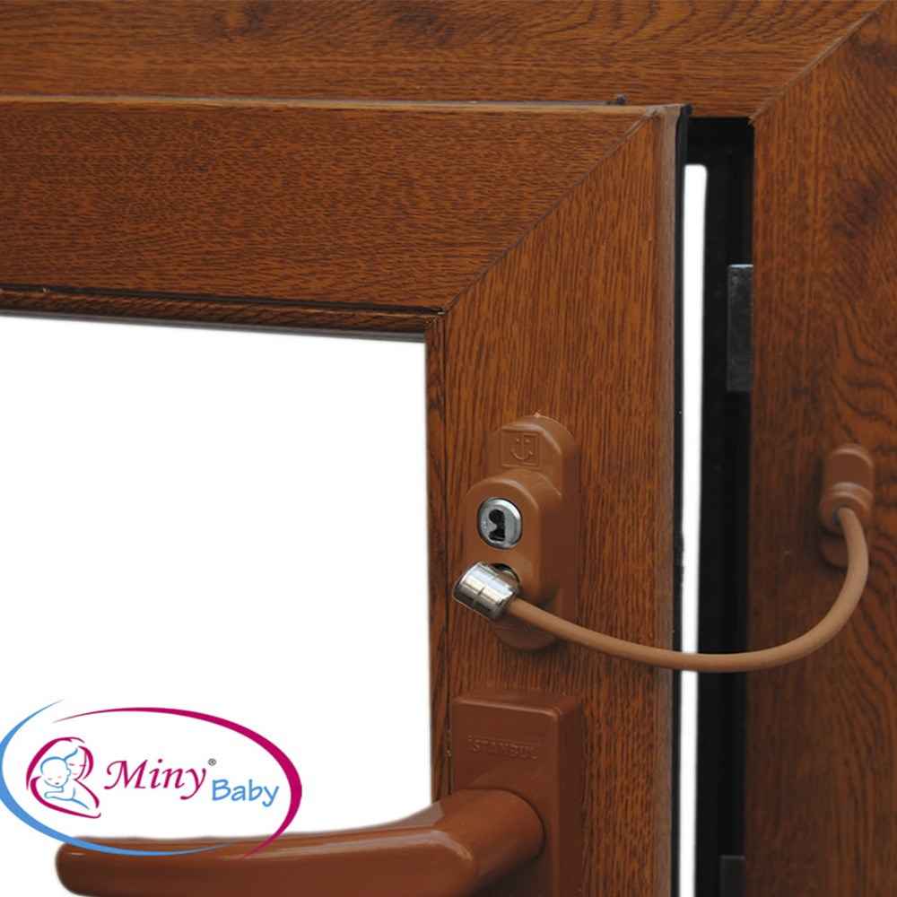 Miny Baby Halatlı Pencere Kilidi MB-321 Ahşap