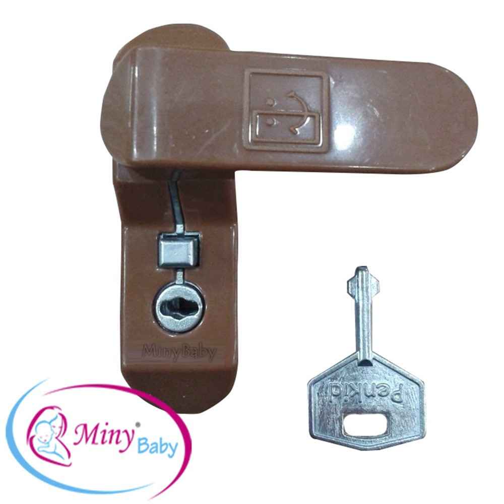 Miny Baby Anahtarlı Pencere Kilidi MB-320 Ahşap