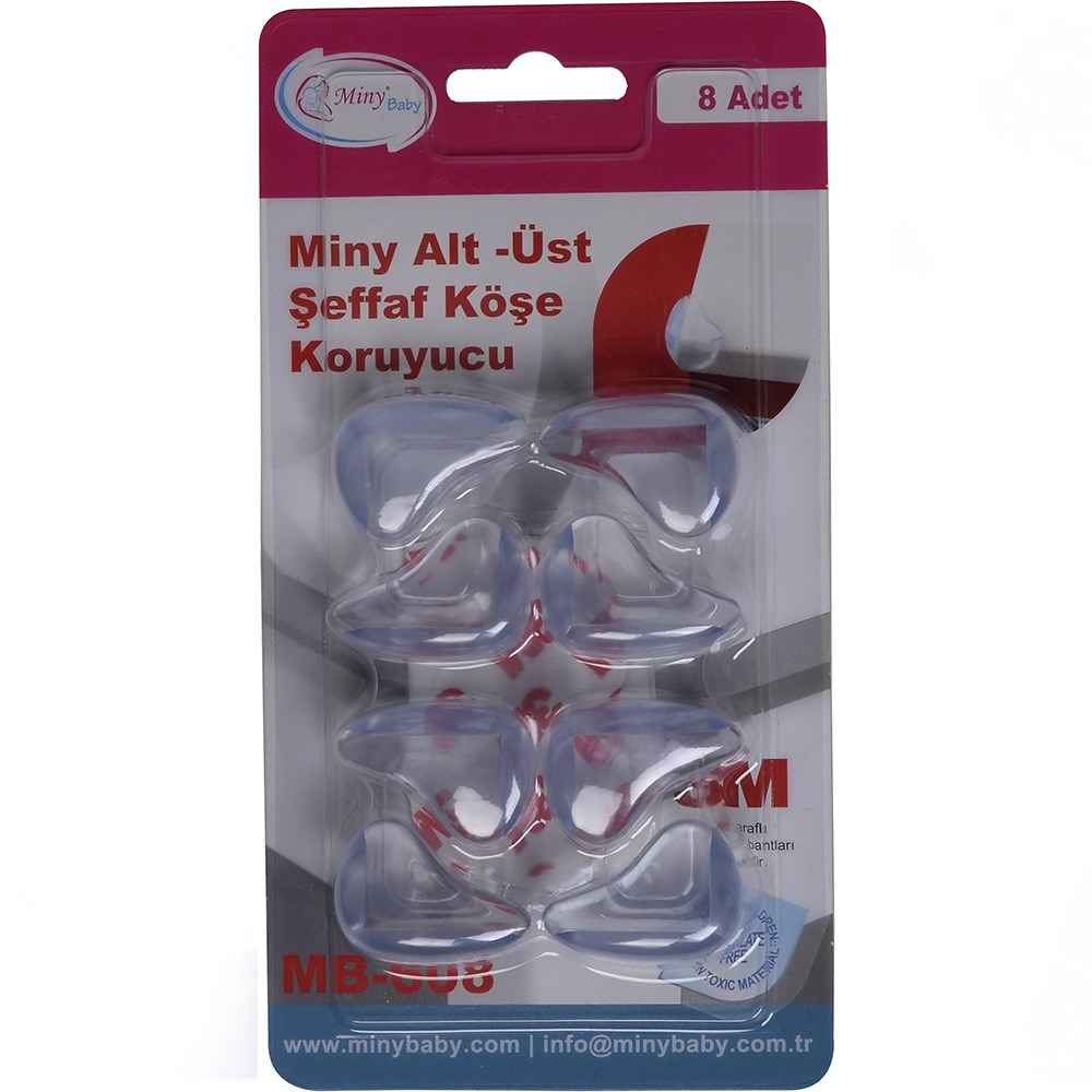 Miny Baby Şeffaf Köşe Koruyucu 8'Li MB-608 