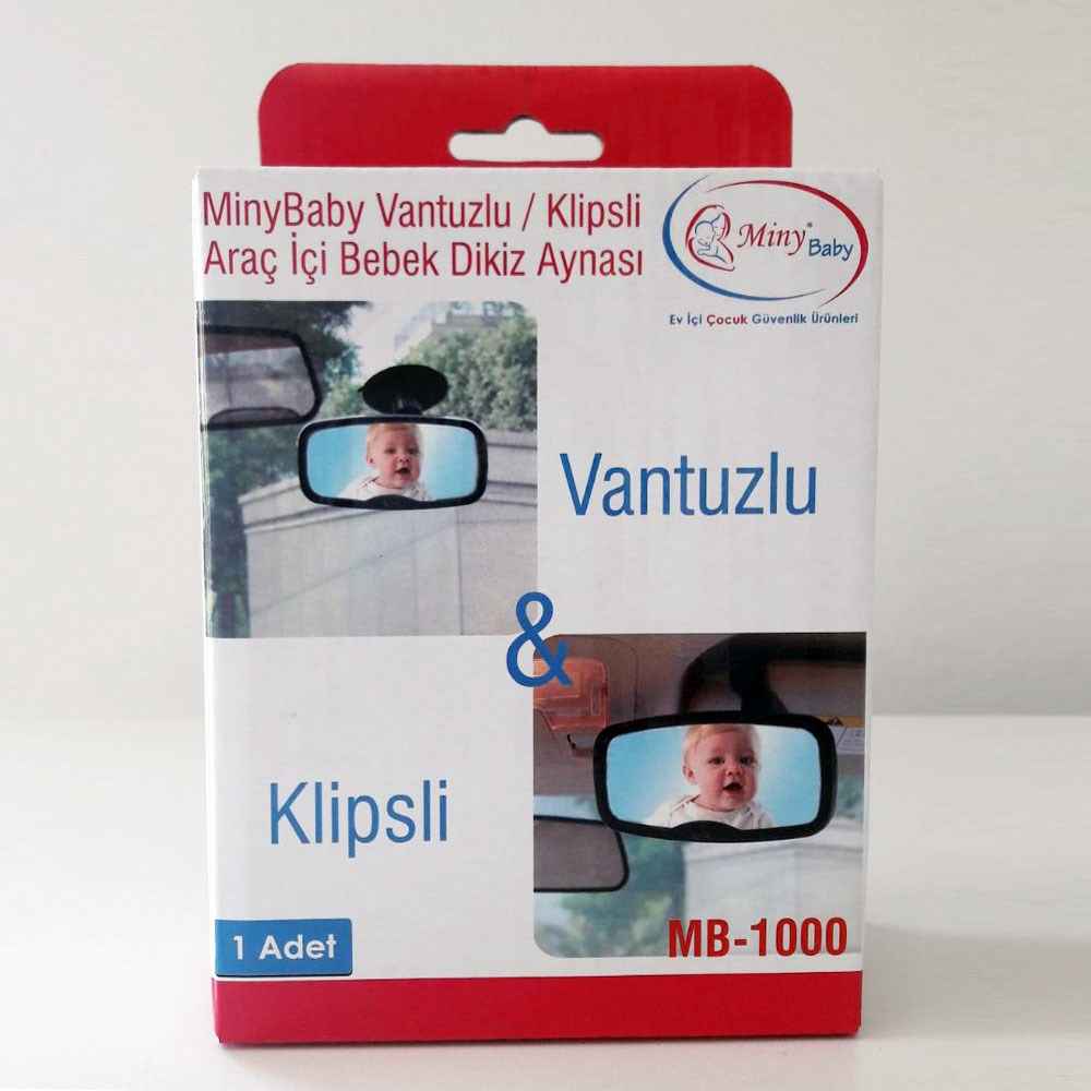 Minybaby Vantuzlu-Klipsli Araç İçi Bebek Dikiz Aynası MB-1000 