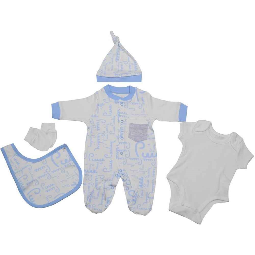 Pierre Cardin Bebek Hastane Çıkış Seti 5'lı 300161 Mavi