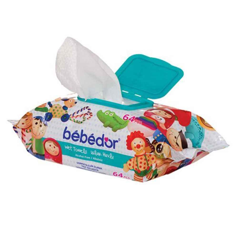 Bebedor Petek Dokulu Islak Havlu 64'lü 