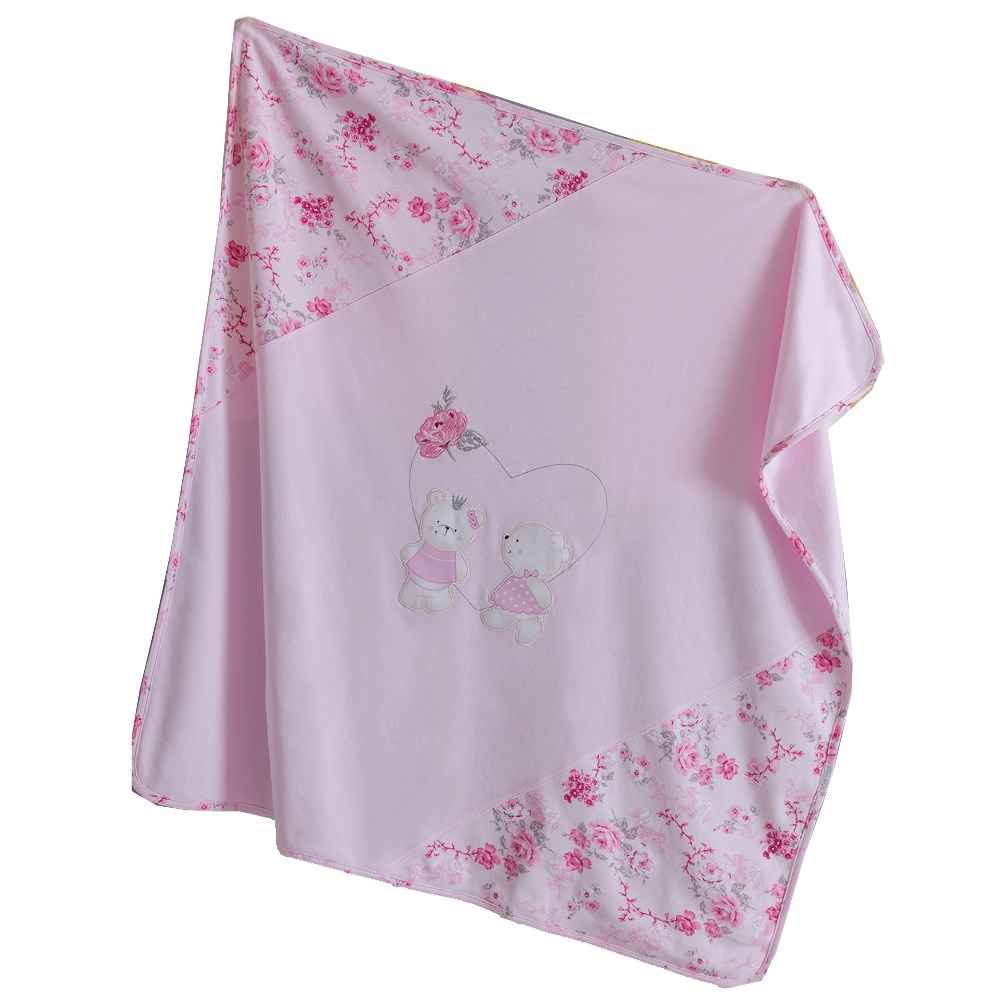 Caramell Bebek Battaniyesi 90x90cm BTK4835 Pembe