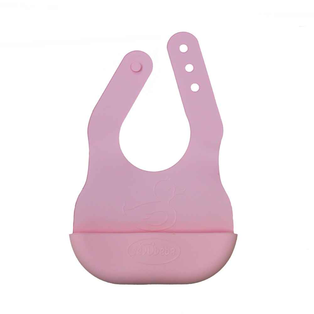 Sevi Bebe Silikon Ayarlanabilir Mama Önlüğü 25 Pembe