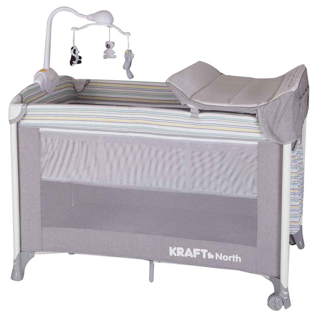 Kraft North Dönenceli Oyun Parkı 70x110 cm Gri