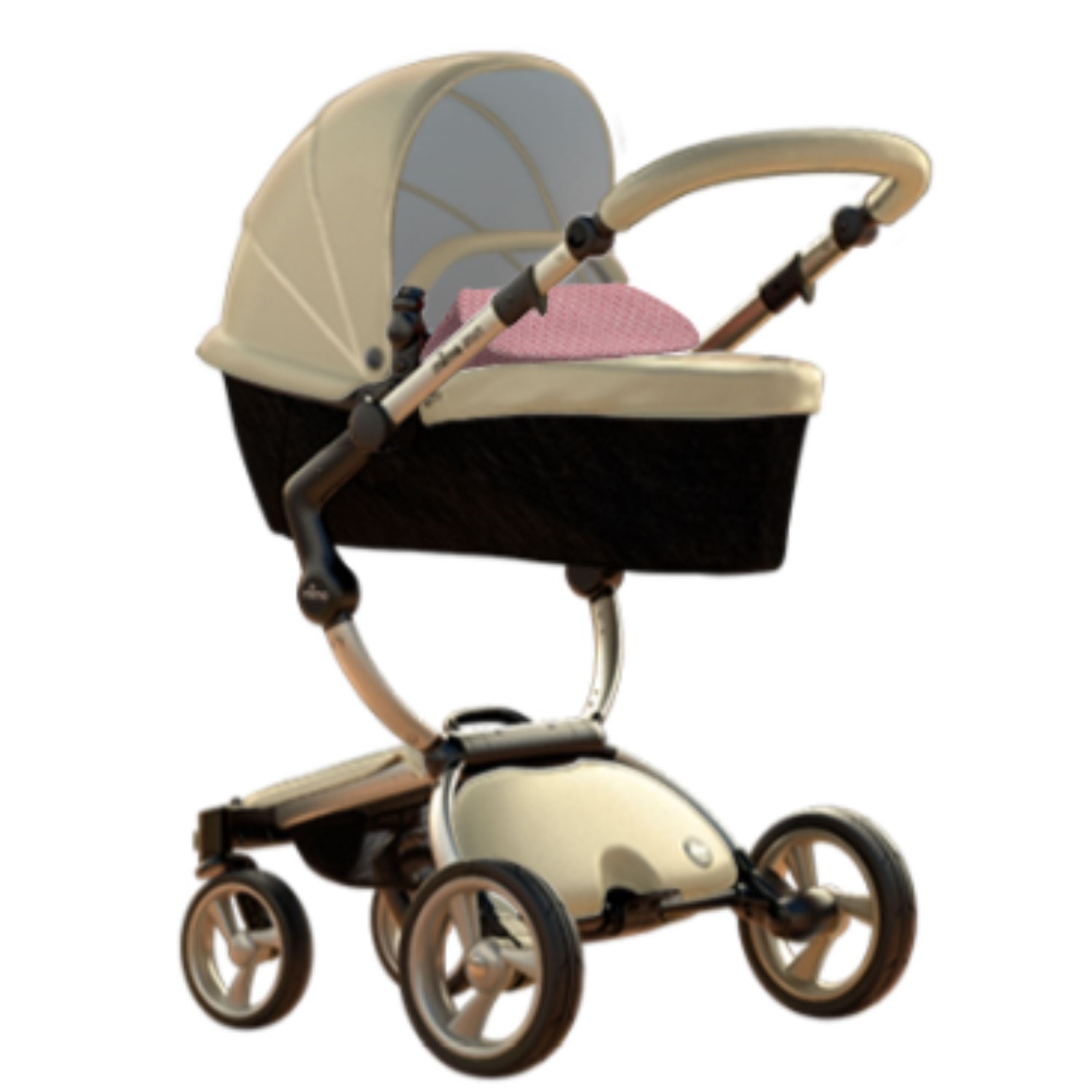 Mima Xari İkili Sistem Portbebeli Bebek Arabası Pixel Pink