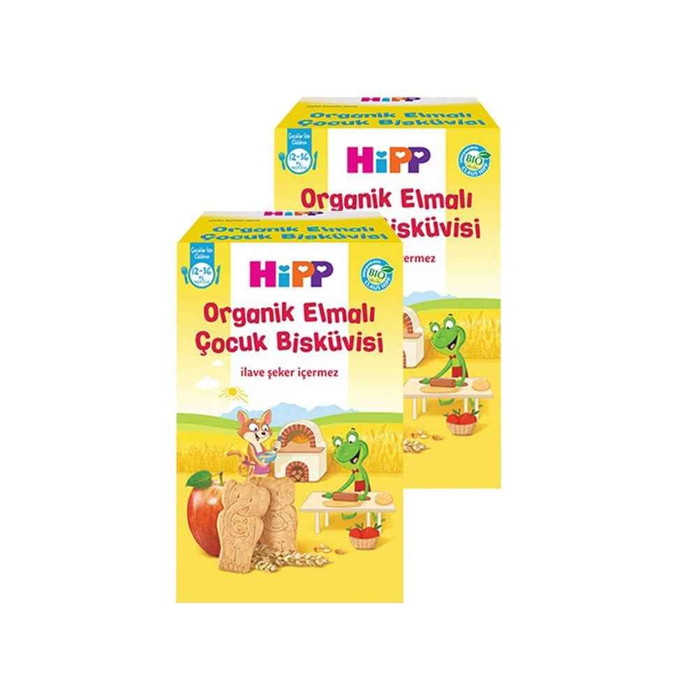 Hipp Organik Elmalı Çocuk Bisküvisi 150 Gr x 2 Adet 