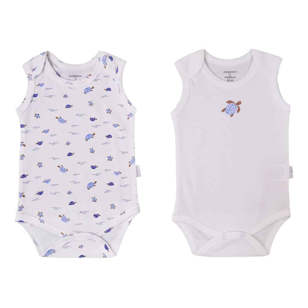 Andywawa Atlet Bebek Body 2'li AC9506 Ecru