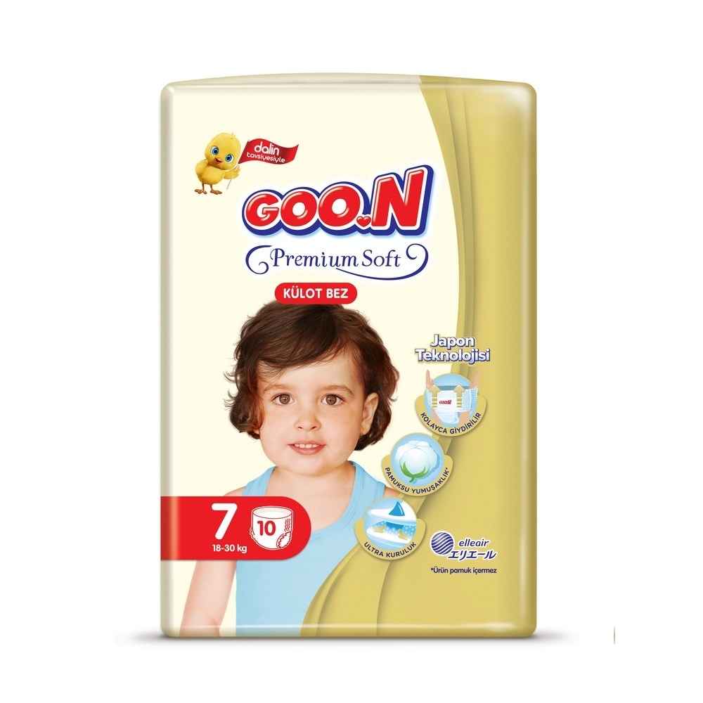 Goon Premium Soft Külot Bebek Bezi No:7 10 Adet 