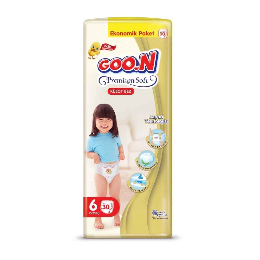 Goon Premium Soft Külot Bebek Bezi No:6 30 Adet 