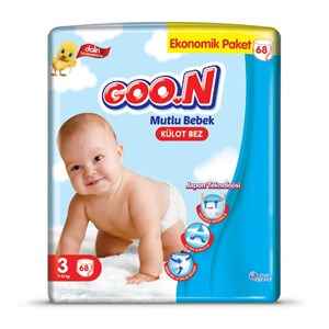 Goon Mutlu Bebek Soft Külot Bebek Bezi No:3 68 Adet 