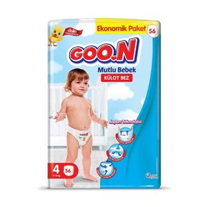 Goon Mutlu Bebek Soft Külot Bebek Bezi No:4 56 Adet 