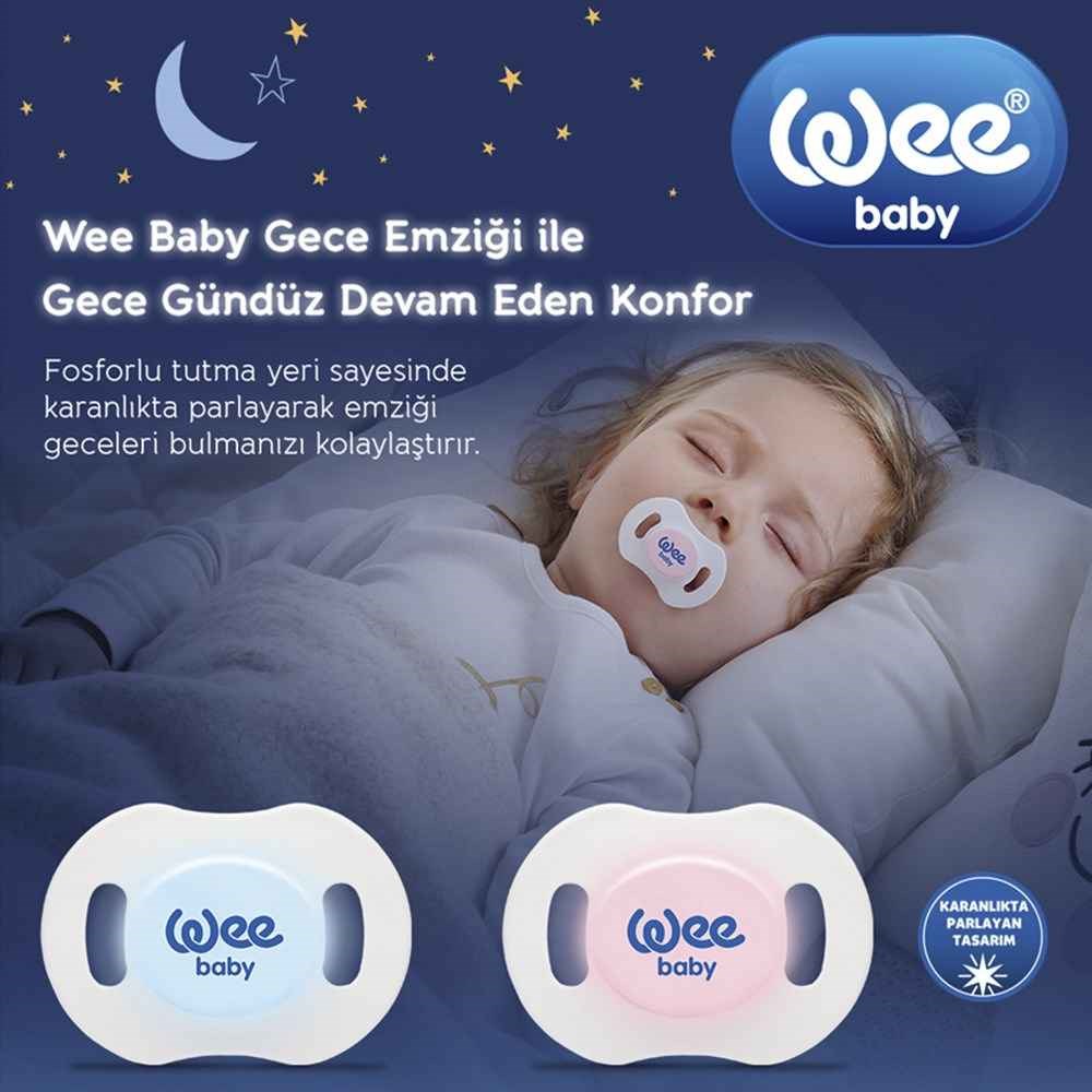 Wee Baby Kapaklı Gece Emziği No:1 783 Turkuaz