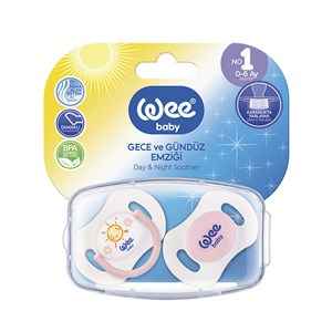 Wee Baby 2'li Gece/Gündüz Emziği No:1 152 Pembe