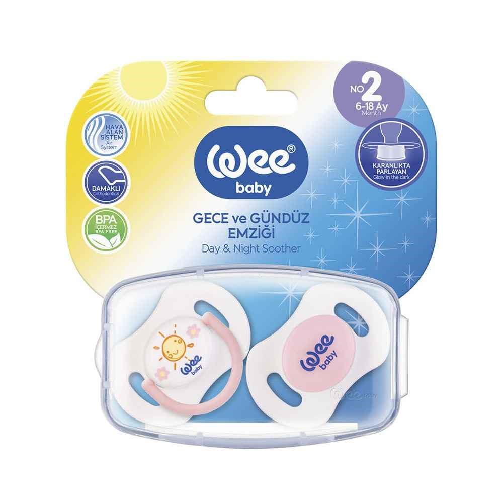 Wee Baby 2'li Gece/Gündüz Emziği No:2 153 Pembe