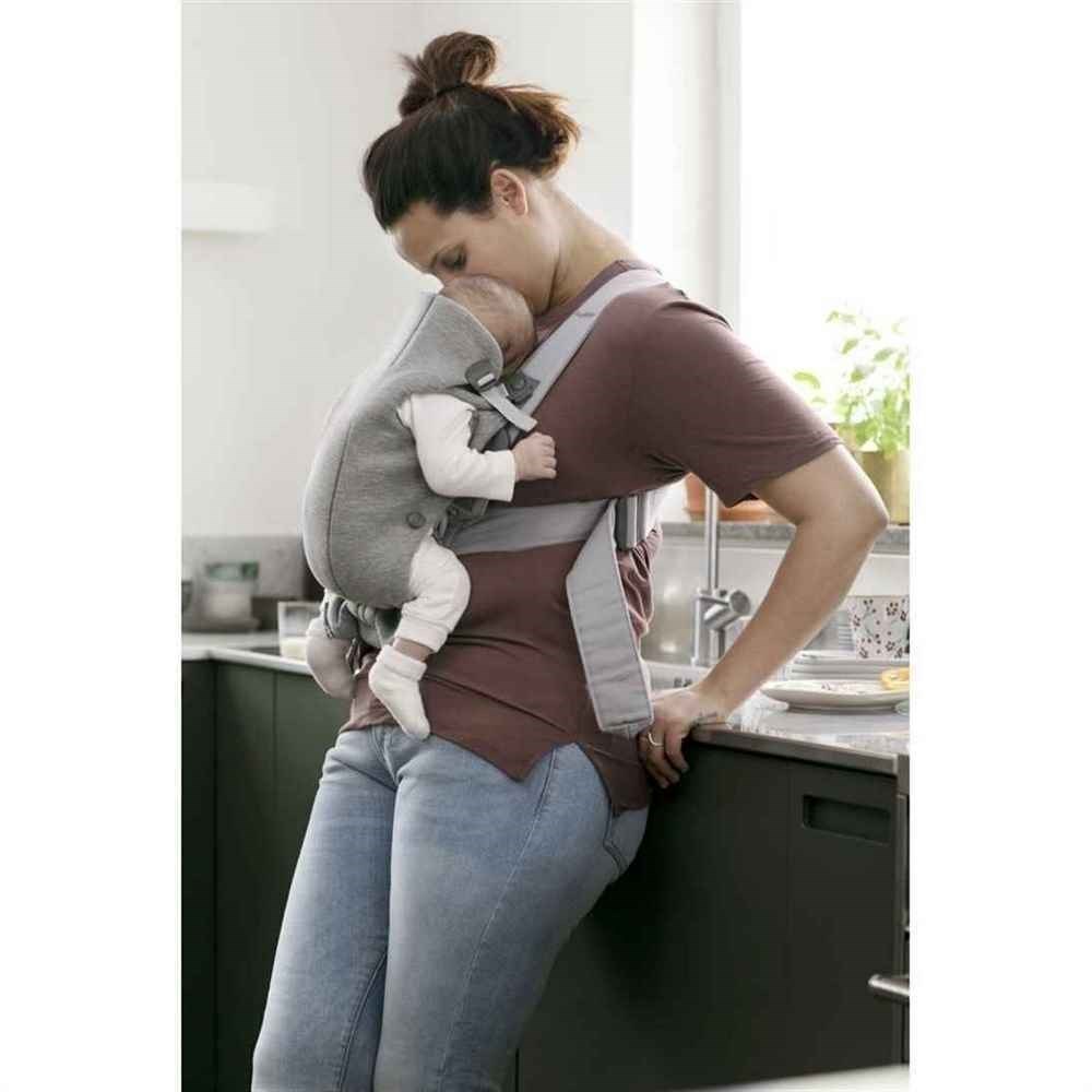 BabyBjörn Kanguru Mini 3D Cotton Light Grey