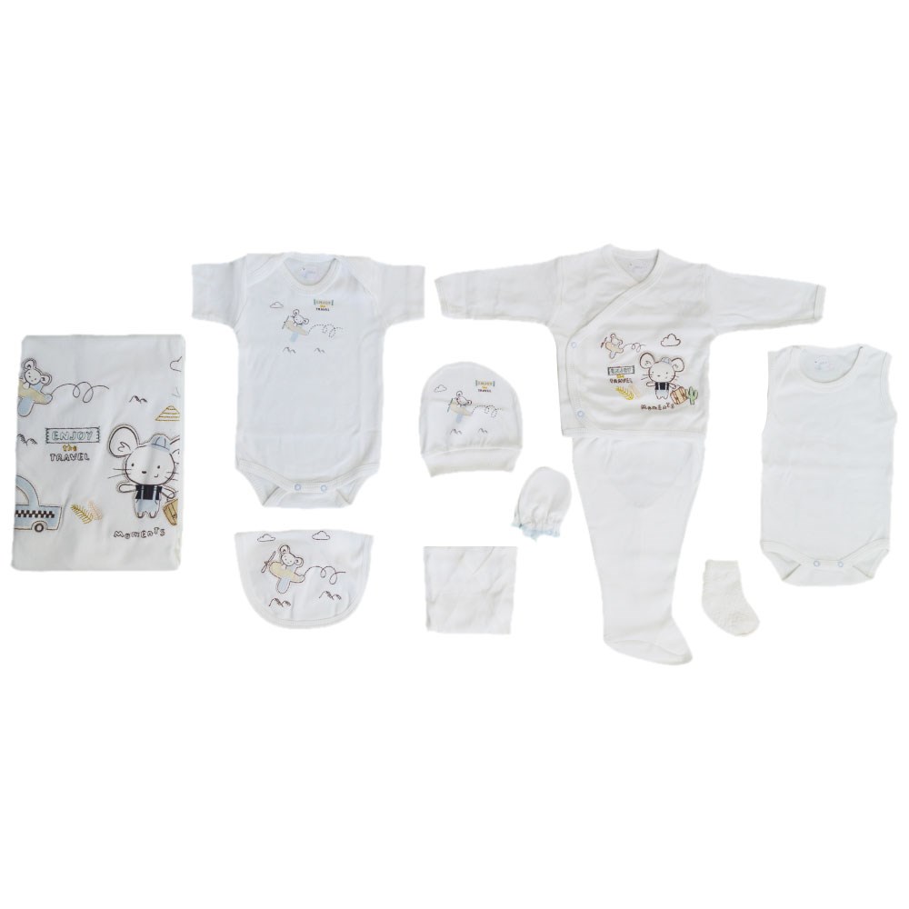 Bebitof Hastane Çıkışı 10lu Set 875 Mavi