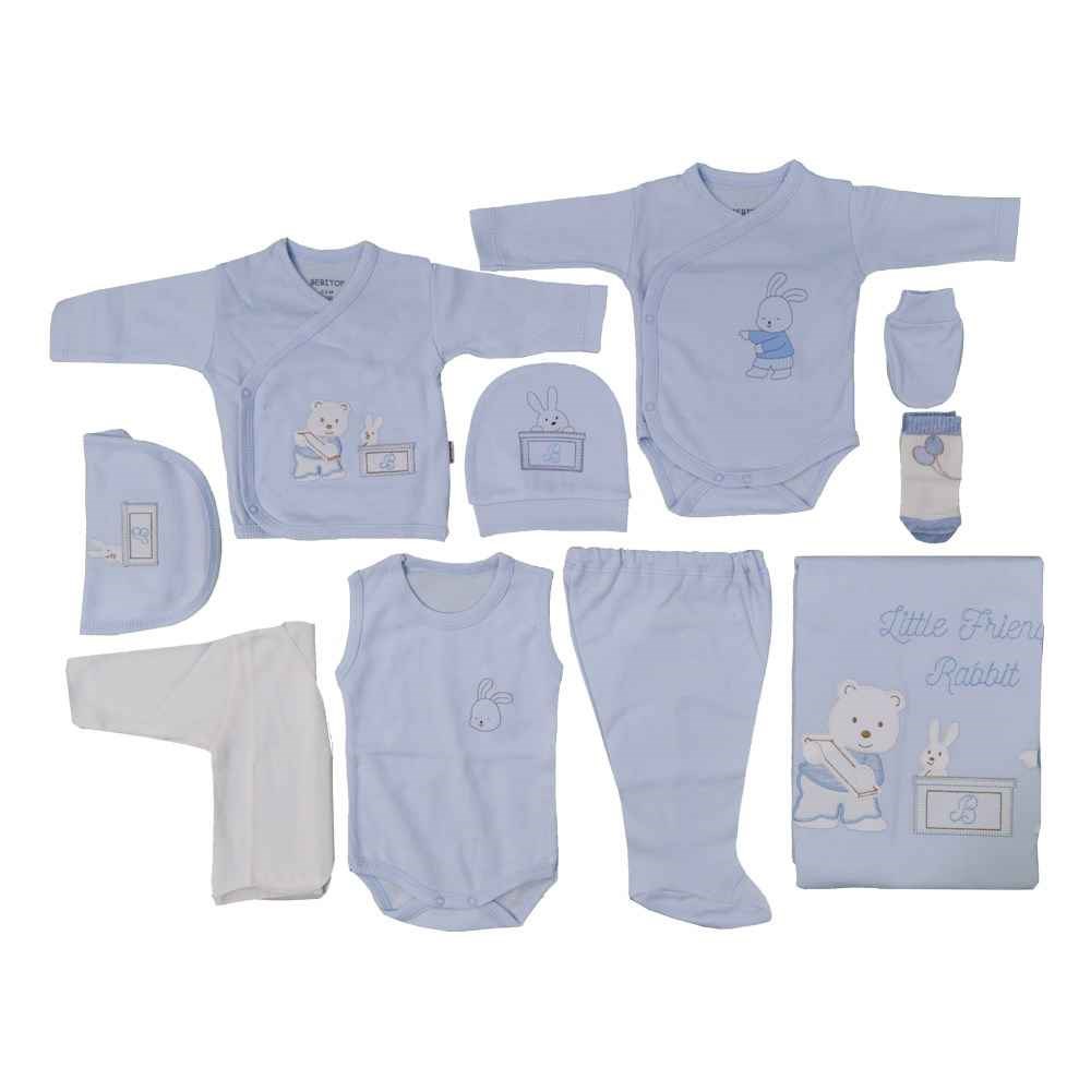 Bebitof Hastane Çıkışı 10lu Set 913 Mavi