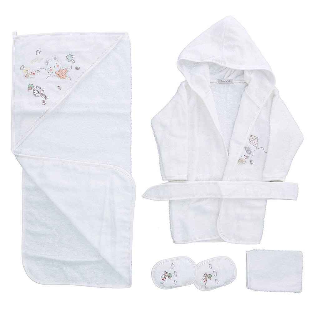 Bebitof Bebek Bornoz Seti 3263 Kahverengi