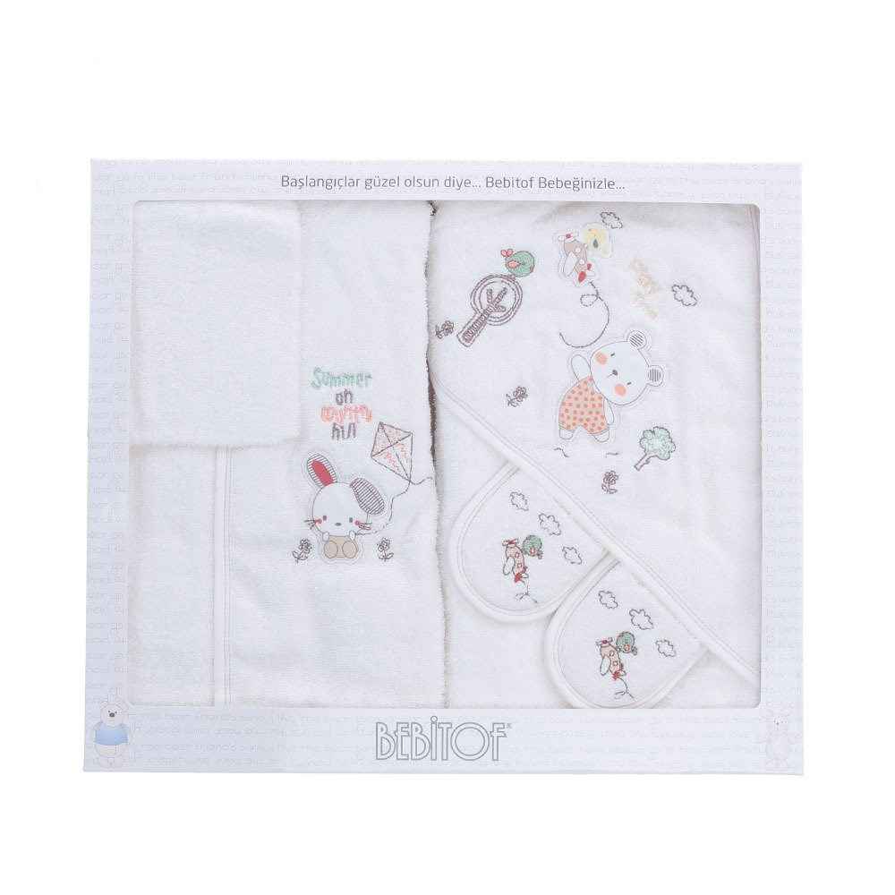 Bebitof Bebek Bornoz Seti 3263 Kahverengi