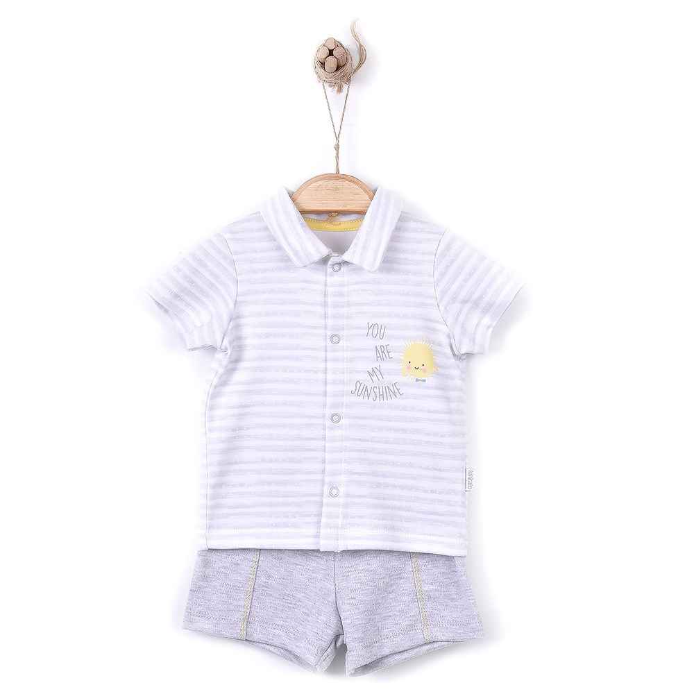 Kitikate Dreams Yellow Şortlu 2li Bebek Takım S62502 Gri