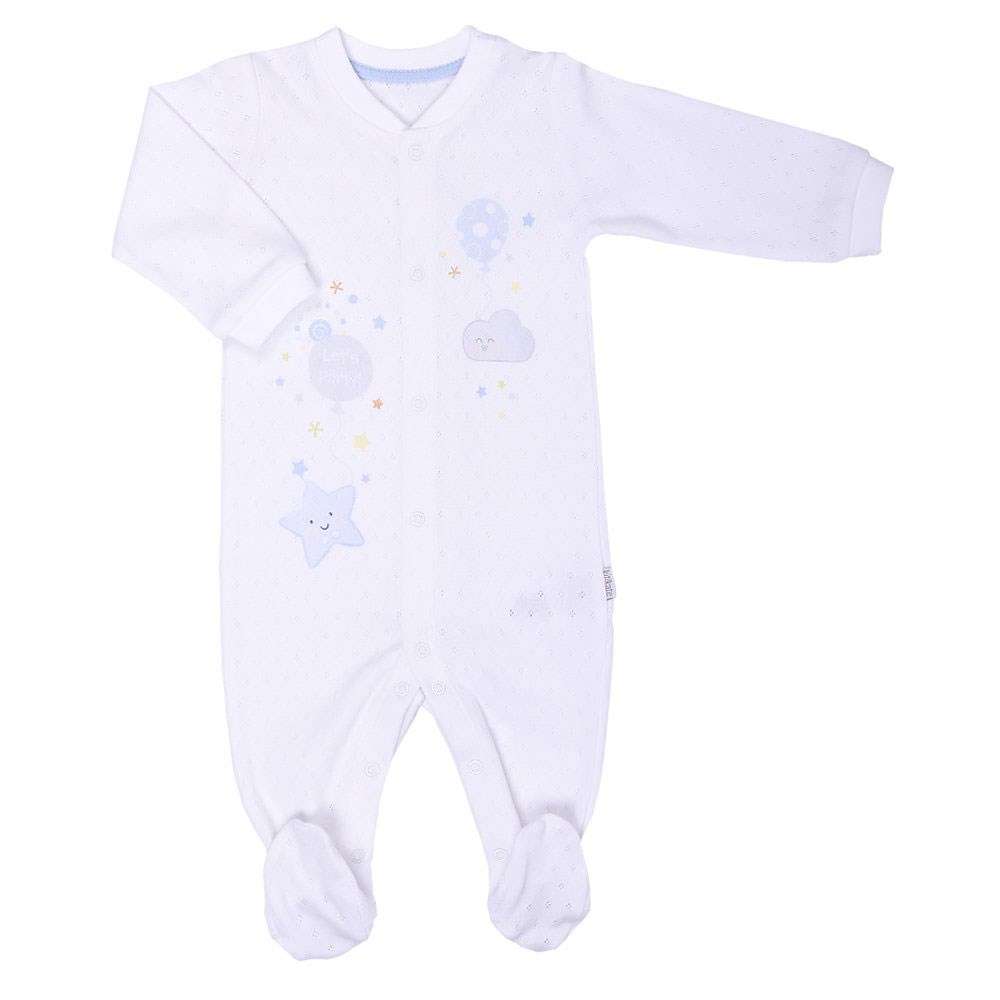 Kiti Kate Dreams Summer Patikli Bebek Tulumu S63547 Beyaz-Mavi