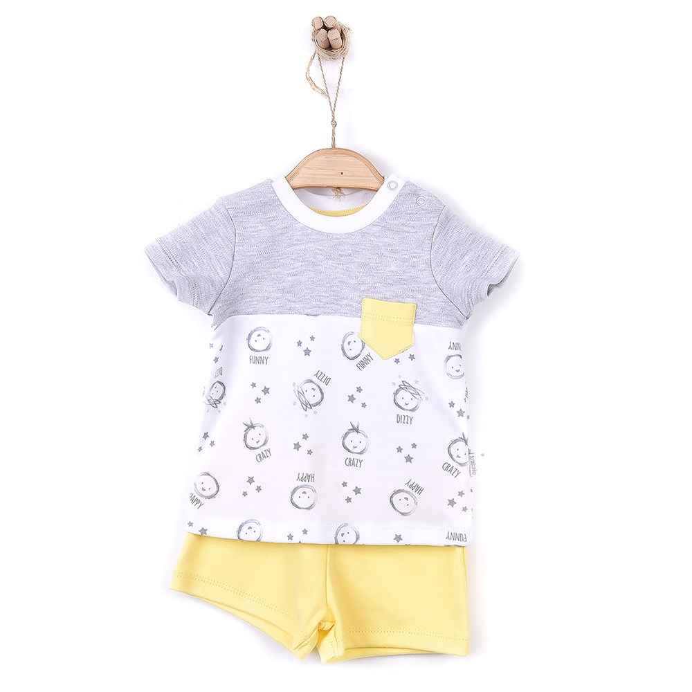 Kitikate Dreams Yellow Şortlu 3lü Bebek Takım S61895 Sarı