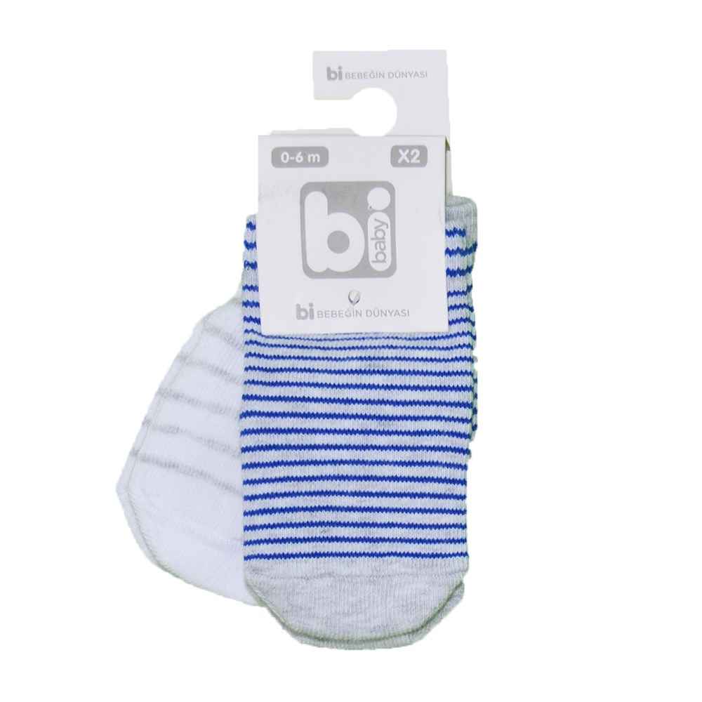 Bibaby 2'li Bebek Çorabı 68166C Lacivert