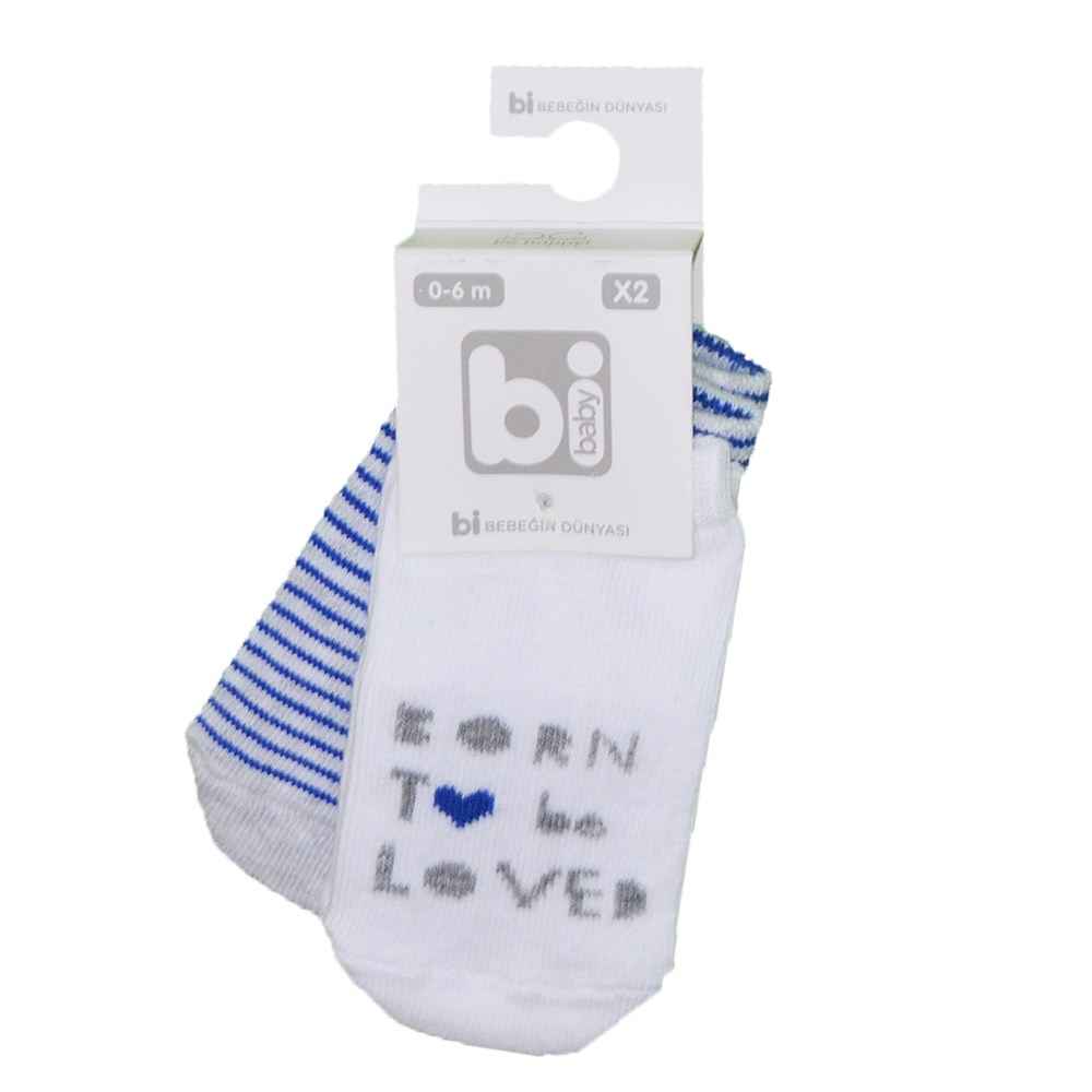 Bibaby 2'li Bebek Çorabı 68166Y Lacivert