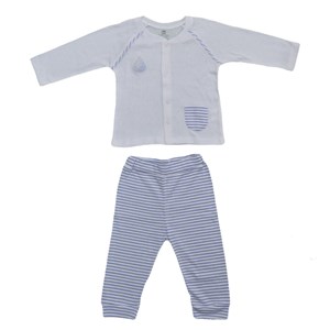 Bibaby Draps Bebek Pijama Takımı 59500 Ekru