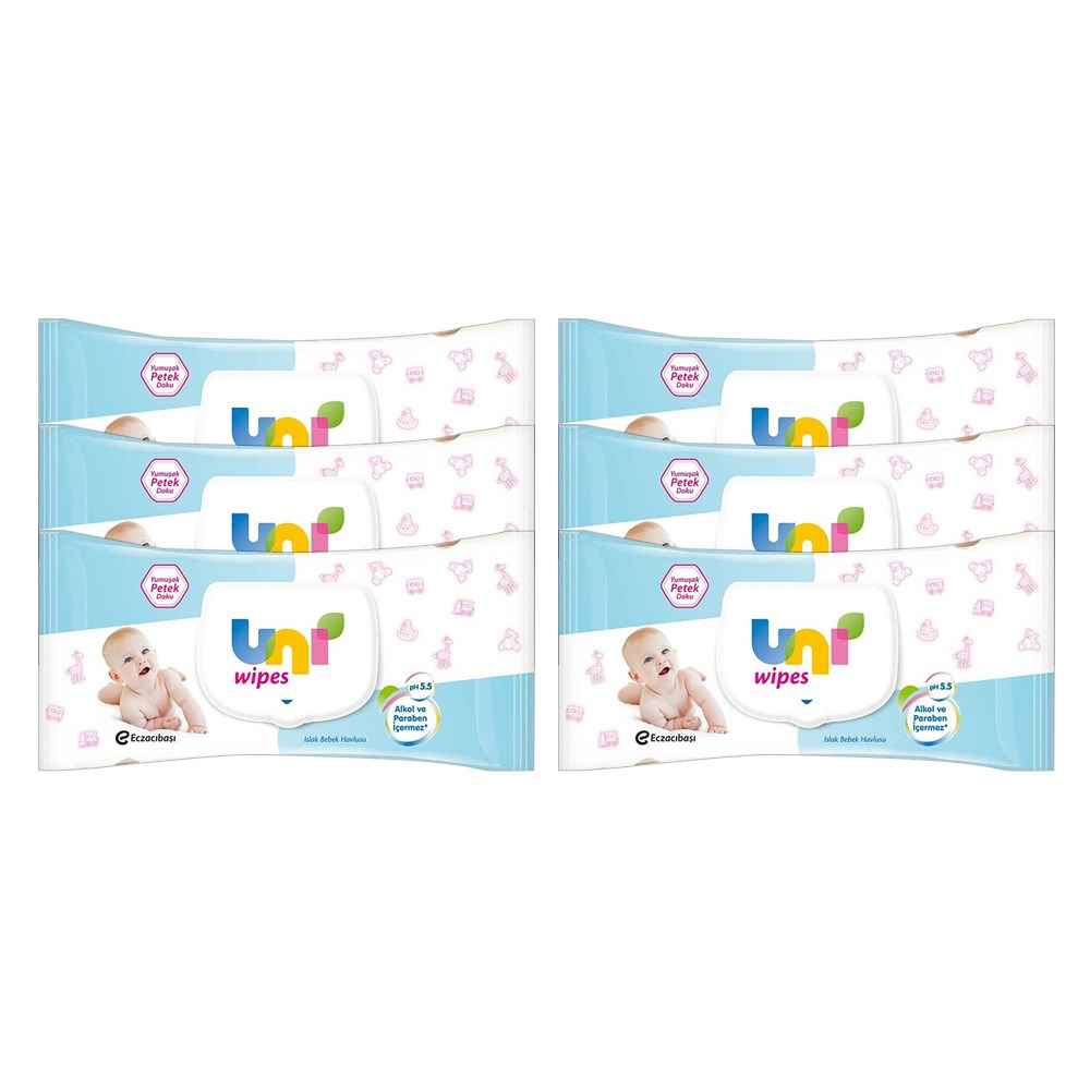 Uni Baby Wipes Islak Havlu Kampanyası 6x90 Adet 