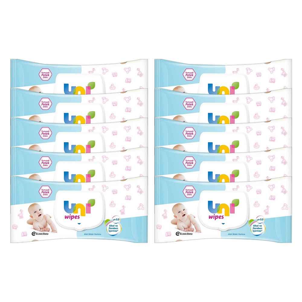 Uni Baby Wipes Islak Havlu Kampanyası 10x90 Adet 