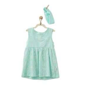 Andywawa Daisy Kız Bebek Elbisesi AC9553 Mint