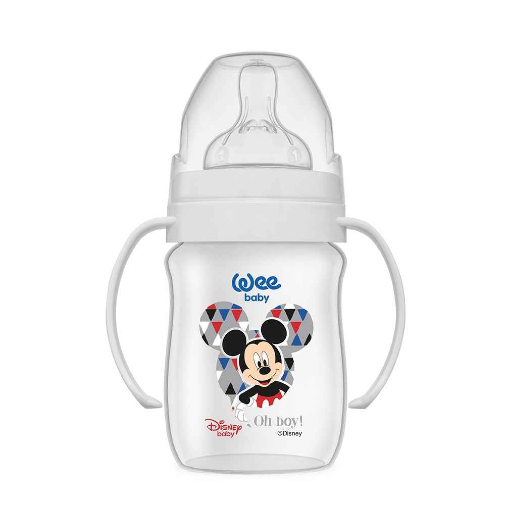 Wee Baby Disney Plus Kulplu Biberon 150 ml 177 Beyaz