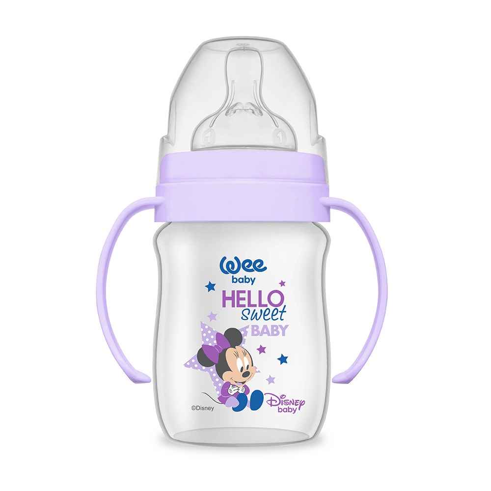 Wee Baby Disney Plus Kulplu Biberon 150 ml 177 Mor