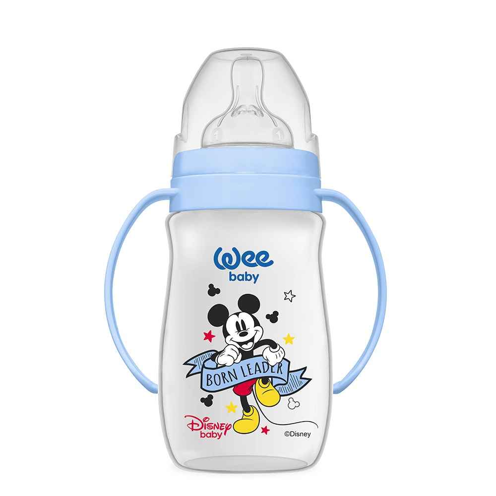 Wee Baby Disney Plus Kulplu Biberon 250 ml 178 Mavi