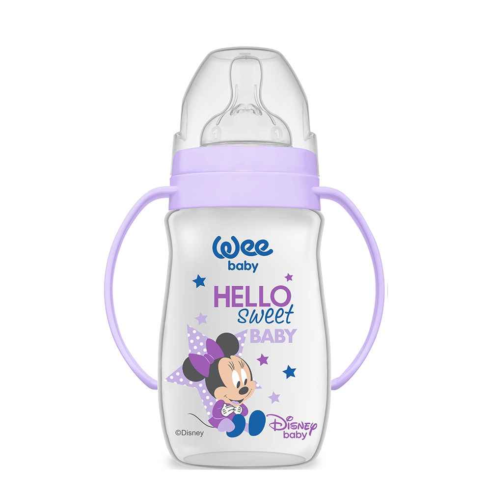 Wee Baby Disney Plus Kulplu Biberon 250 ml 178 Mor