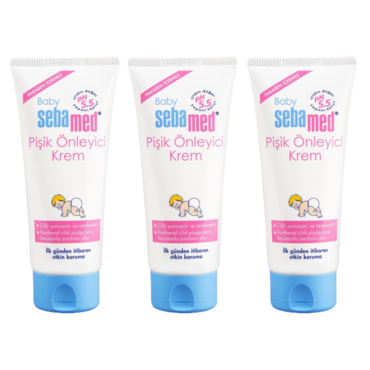 Sebamed Pişik Önleyici Bebek Kremi 50ml 3 Adet 