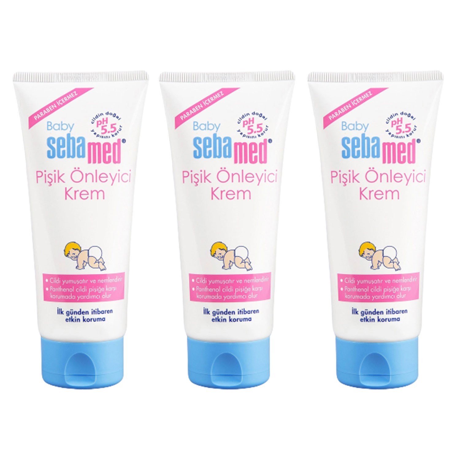 Sebamed Pişik Önleyici Bebek Kremi 50ml 3 Adet 