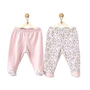 Andywawa Pink Flower 2li Bebek Pantolonu AC9515 Pink