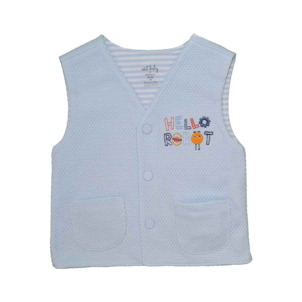 İdil Baby Bebek Yeleği 11345 Mavi