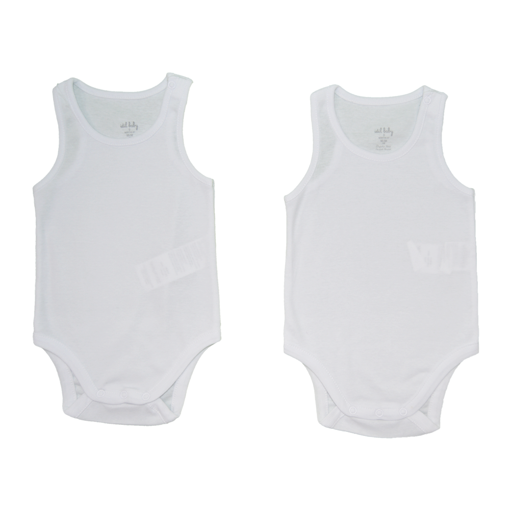 İdil Baby 2li Bebek Body 12200 Beyaz