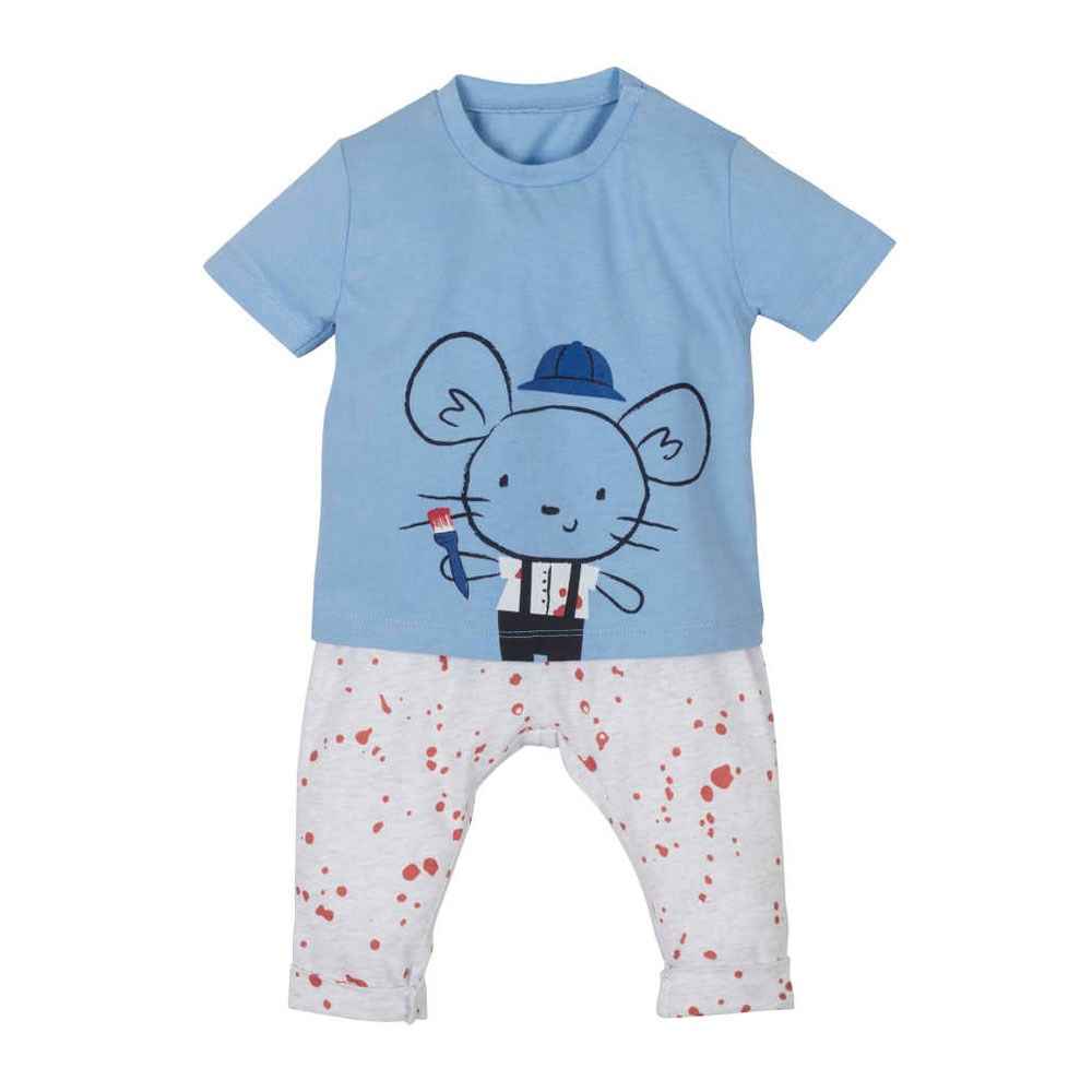 Mamino Bebek Pijama Takımı 11424 Baskılı