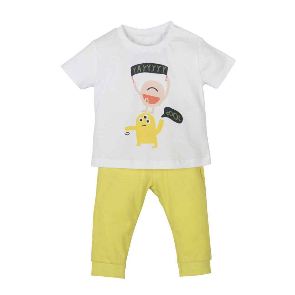 Mamino Bebek Pijama Takımı 11425 Fıstık Yeşili