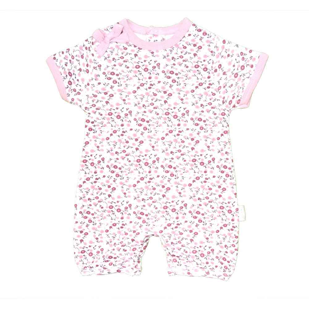 Andywawa Pink Flower Bebek Tulumu AC9520 Ekru