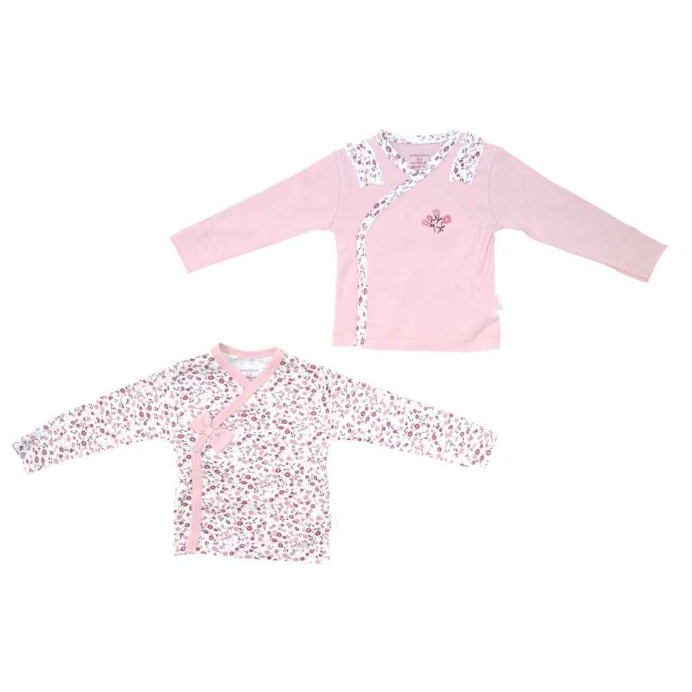 Andywawa Pink Flower 2'li Tshirt AC9528 Pembe