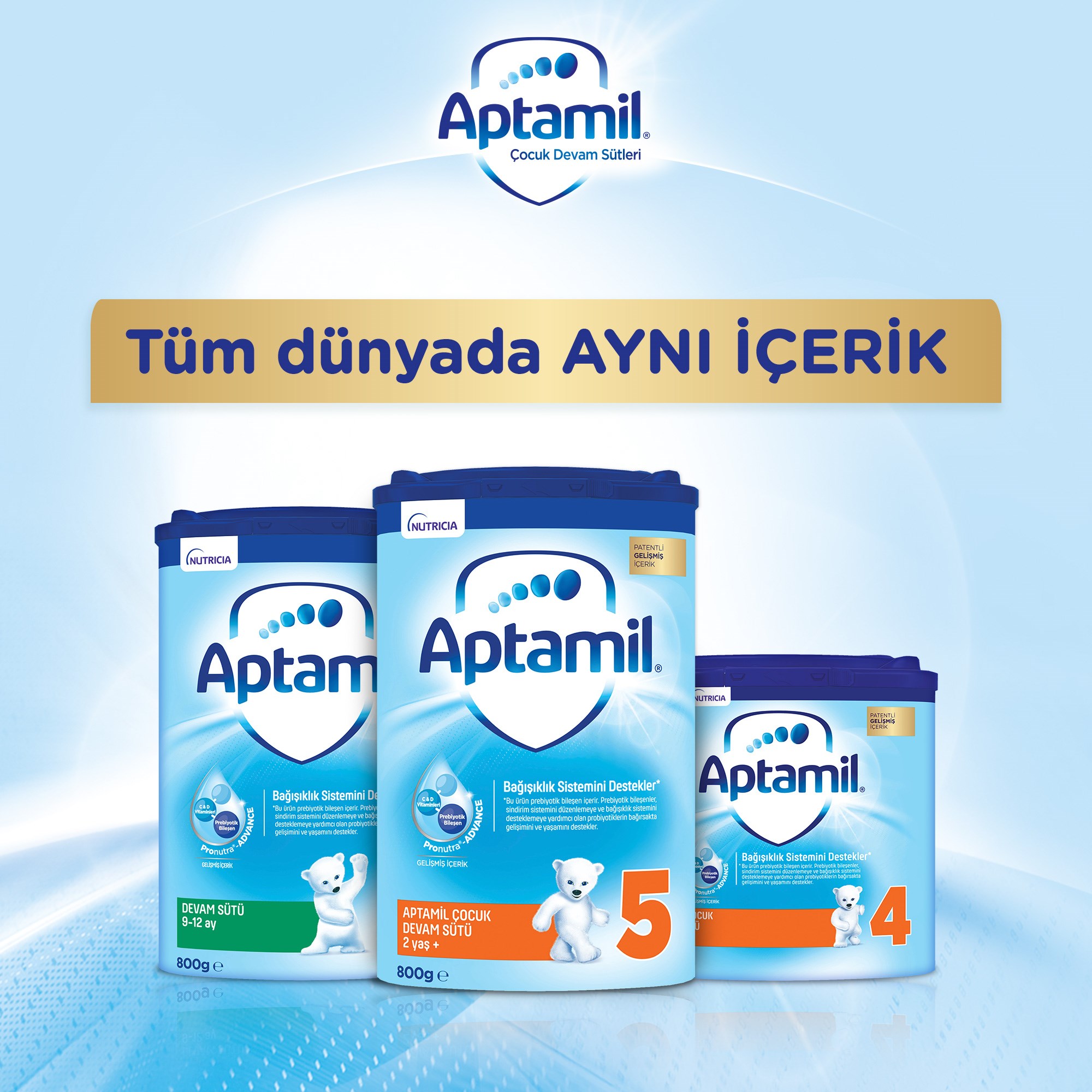 Aptamil 1 Bebek Sütü 800 g 0-6 Ay Akıllı Kutu 