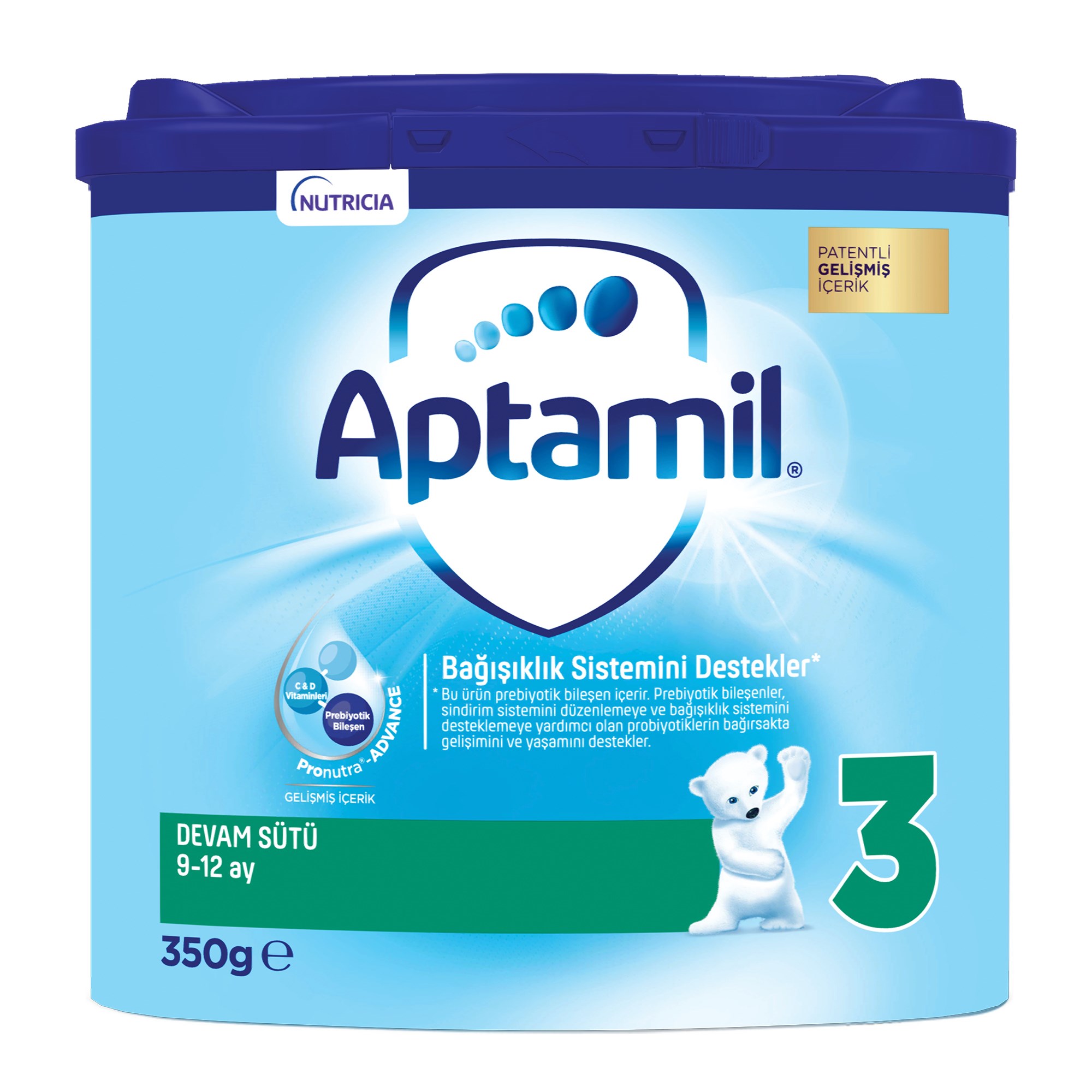 Aptamil 3 Devam Sütü 350 g 9-12 Ay Akıllı Kutu 